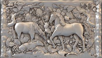 3D модель Лошади в лесу (STL)