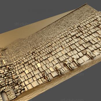 3D model Stone wall (STL)