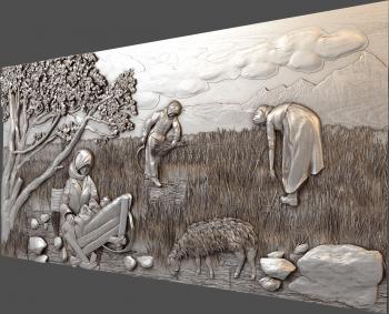 3D model Peasant women in the field (STL)