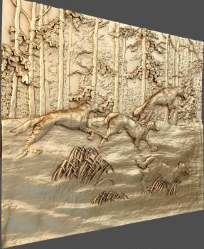 3D модель Гончие в лесу (STL)