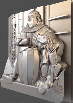 3D model The monk and the dog (STL)