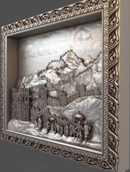 3D модель Крепость в горах (STL)