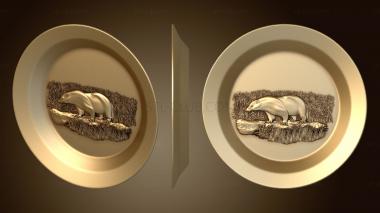 3D model Badger plate version1 (STL)