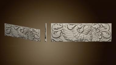 3D model Cornice with firebird (STL)