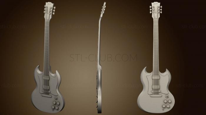 3D мадэль Гитара из бронзы (STL)
