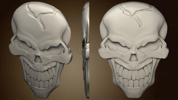 3D мадэль Панно череп (STL)
