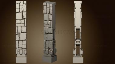 3D model Wizard Tower Wall Pilar (STL)