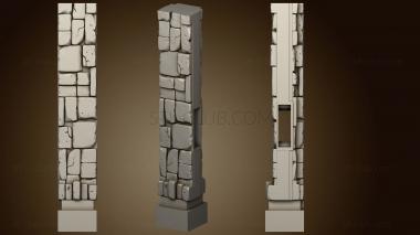 3D model Wizard Tower Wall Pilar (STL)