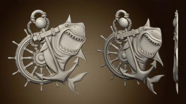 3D model Shark and anchor (STL)