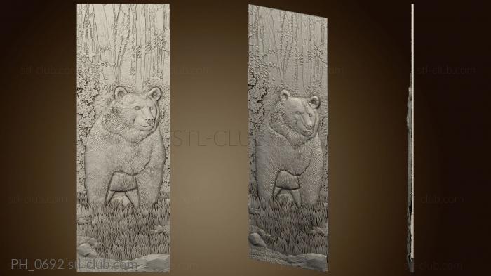 3D model Panel with animals (STL)