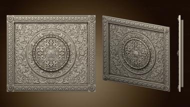 3D model Carved panel version1 (STL)