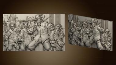 3D model The three Musketeers (STL)