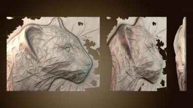 3D модель Голова леопарда (STL)