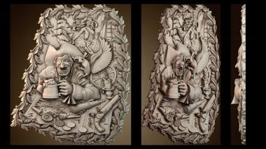 3D model Pirate painting (STL)