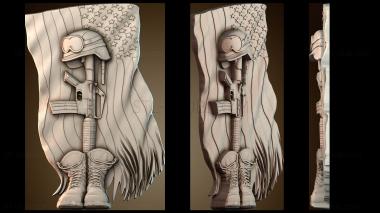 3D model American soldier symbol (STL)