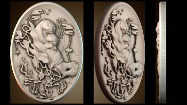 3D model Castor picture oval (STL)