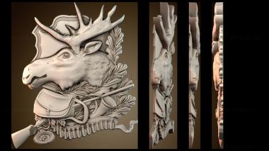 3D model Trophy Elk (STL)