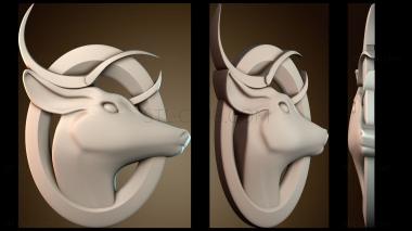 3D model Deer head (STL)