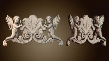 3D model Pattern of two angels (STL)