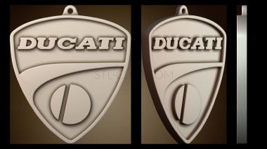3D model Ducati logo keychain (STL)