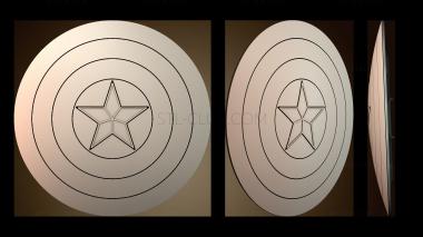 3D model Captain Americas Shield (STL)
