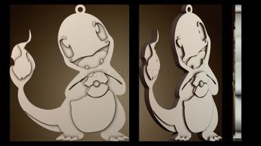3D model Charmander Keychain (STL)