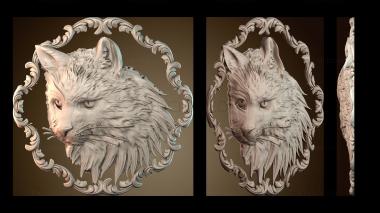 3D модель Рисунок кошки (STL)