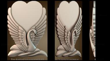 3D модель Узор лебедя (STL)