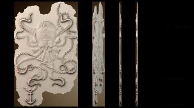 3D мадэль Осьминог (STL)