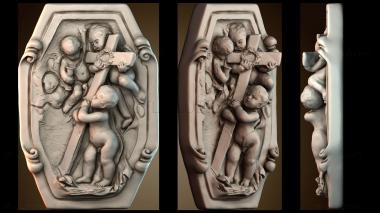 3D модель Ребенок Иисус несет крест (STL)