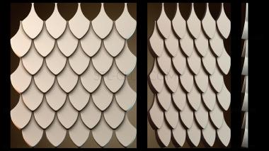 3D модель Узор «рыбья чешуя» (STL)