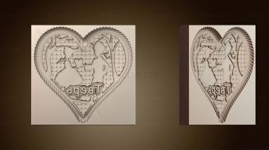 3D модель Форма для имбирных пряников в форме сердца (STL)