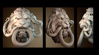 3D model Pattern of lion and snake (STL)
