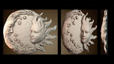 3D model Pattern of the sun (STL)
