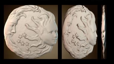 3D model Pattern of the sun (STL)