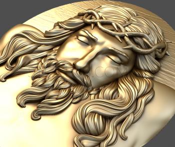 3D модель Иисус Христос, 3д модель резного панно, stl файл (STL)