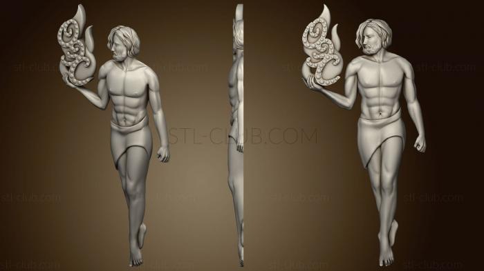 3D model The Man with Fire (STL)