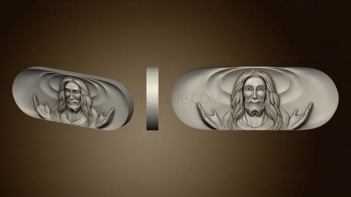 3D model Jesus central panel (STL)