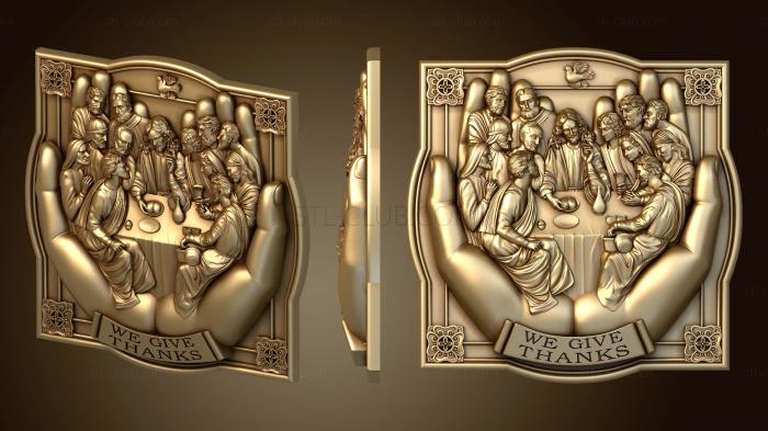 3D model  the Last Supper in palms version1 (STL)