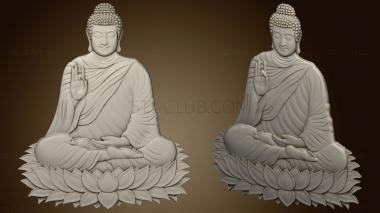 3D model Buddha statuette version2 (STL)