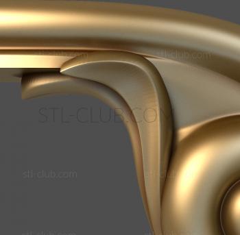 3D модель поручень для перил, 3d stl модель для чпу (STL)