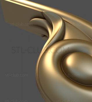 3D мадэль поручень для перил, 3d stl модель для чпу (STL)