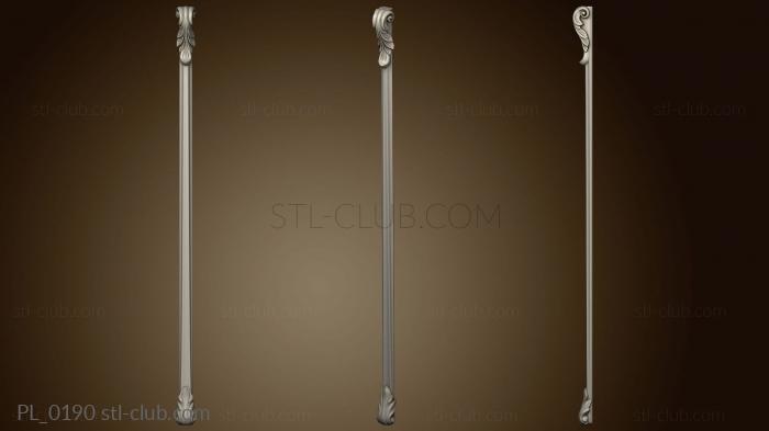 3D model Leg with a leaf (STL)