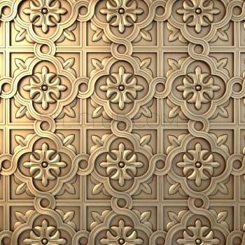 3D model Oriental tiles (STL)