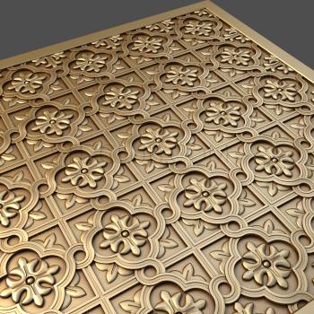 3D model Oriental tiles (STL)