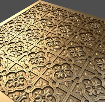 3D model Oriental tiles (STL)