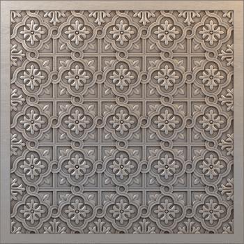 3D model Oriental tiles (STL)