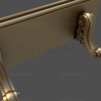 3D model Bracket with curl (STL)