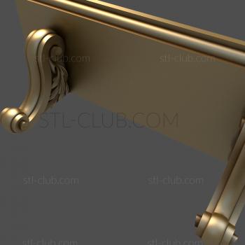 3D model Bracket with curl (STL)