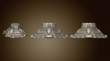 3D model Stand with carved decoration (STL)